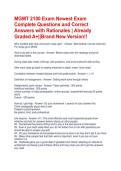 MGMT 2100 Exam Newest Exam Complete Questions and Correct Answers with Rationales &vert; Already Graded A&plus;&vert;&vert;Brand New Version&excl;&excl;
