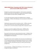 ISACA CRISC Exam &vert; Questions with 100&percnt; Correct Answers &vert; &NewLine;Latest Version 2026 &vert; Expert Verified
