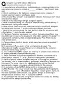 ServSafe Exam 7th Edition Allergens Questions and Answers Verified A&plus; Graded&NewLine;