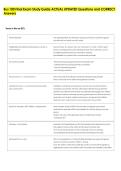 Bus 100 Final Exam Study Guide ACTUAL UPDATED Questions and CORRECT  &NewLine;Answers 