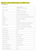 A200 exam 1 ACTUAL UPDATED Questions and CORRECT Answers 