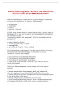 Cultural Anthropology Exam &vert; Questions with 100&percnt; Correct &NewLine;Answers &vert; Latest Version 2026 &vert; Expert Verified 