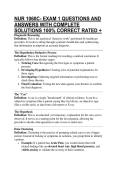 NUR 1060C- EXAM 1 QUESTIONS AND ANSWERS WITH COMPLETE SOLUTIONS 100&percnt; CORRECT RATED &plus;