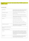 Praxis 5422 School Counselor Study Guide ACTUAL UPDATED Questions and &NewLine;CORRECT Answers