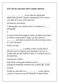 SOCE Review Questions With Complete Solutions