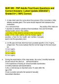 NUR 509 - FNP Adults Final Exam Questions and&NewLine;Correct Answers &vert; Latest Update 2026&sol;2027 &vert;&NewLine;Graded A&plus; &vert; 100&percnt; Correct&period;