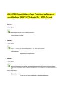 NURS 6521 Pharm Midterm Exam Questions and Answers &vert;&NewLine;Latest Updated 2026&sol;2027 &vert; Graded A&plus; &vert; 100&percnt; Correct&period;&NewLine;