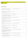 Arizona life and health insurance exam ACTUAL UPDATED Questions and &NewLine;CORRECT Answers 