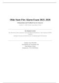 Ohio State Fire Alarm Exam 2025&ndash;2026 &vert; State Certification &vert; Complete Exam Questions and Verified Answers