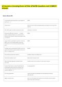 AZ Insurance Licensing Exam ACTUAL UPDATED Questions and CORRECT &NewLine;Answers 