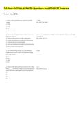 FLS Main ACTUAL UPDATED Questions and CORRECT Answers 
