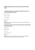 C785 Biochemistry Week 3&colon; Protein Structure and Function 2026&NewLine;&vert;WGU