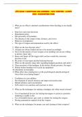 LEO EXAM 1 QUESTIONS AND ANSWERS - 100&percnt; VERIFIED - LATEST 2026 - GUARANTEED PASS&NewLine;&NewLine;