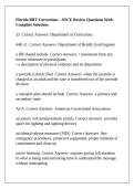 Florida BRT Corrections - SOCE Review Questions With Complete Solutions