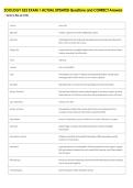 ZOOLOGY 523 EXAM 1 ACTUAL UPDATED Questions and CORRECT Answers 
