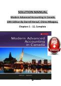 Solutions Manual for Modern Advanced Accounting in Canada 10th Edition by Darrell Herauf & Chima Mbagwu &vert; Complete Chapters &vert; Verified Solutions