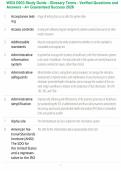 WGU D033 Study Guide - Glossary Terms - Verified Questions and Answers - A&plus; Guaranteed Success 2026