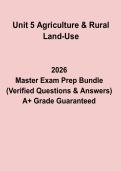 Unit 5 Agriculture & Rural Land Use &ndash; Study Guide&comma; Revision Notes & Exam Preparation PDF