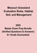 Missouri Grassland Evaluation Guide &ndash; Habitat&comma; Soil&comma; Management & Assessment Rules PDF
