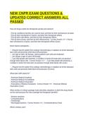 NEW CNPR EXAM QUESTIONS & UPDATED CORRECT ANSWERS ALL PASSED