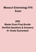 Missouri FFA Entomology PDF &vert; Insect Identification Study Guide & Practice Questions