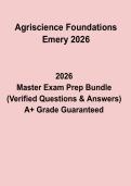 Agriscience Foundations Emery 2026 PDF &vert; Study Guide & Practice Questions