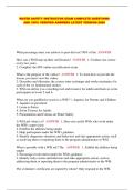 WATER SAFETY INSTRUCTOR EXAM COMPLETE QUESTIONS AND 100&percnt; VERIFIED ANSWERS LATEST VERSION 2026&NewLine;&NewLine;&NewLine;