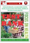 Test Bank for Focus on Health 11th Edition by Hahn&comma; Payne & Lucas &vert; Chapter-by-Chapter Q&A &vert; Verified Answers &vert; Latest Update 2026