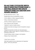 NU 665C FAMILY PSYCHIATRIC MENTAL &NewLine;HEALTH NURSE PRACTITIONER EXAMS 1 2 &NewLine;AND FINAL BUNDLED NEW UPDATE &NewLine;COMPLETE PAPER 2026 QUESTIONS WITH &NewLine;ANSWERS GRADED A&plus;