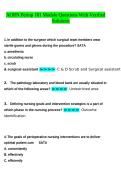 AORN Periop 101 Module Practice Questions Study Guide Review