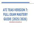 ATI TEAS 7 Ultimate Study Bundle 2025&sol;2026 &vert; 300  Practice Q&A &vert; Math&comma; Science & Full Exam Mastery &vert; 100&percnt; Verified Answers &vert; Updated for 2026 Success