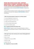 NEIEP MECHANICS EXAM 2026 &vert; VERIFIED QUESTIONS & CORRECT ANSWERS &vert; UPDATED STUDY GUIDE &vert; 100&percnt; GUARANTEED PASS PREP