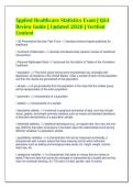 Applied Healthcare Statistics Exam &vert; Q&A&NewLine;Review Guide &vert; Updated 2026 &vert; Verified&NewLine;Content