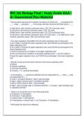 BIO 235 Biology Final &vert; Study Guide Q&A &vert;&NewLine;A&plus; Guaranteed Pass Material