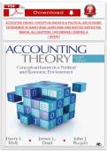 Instructor Manual for Accounting Theory&colon; Conceptual Issues in a Political & Economic Environment 8th Edition by Wolk&comma; Dodd & Rozycki &vert; All Chapters &vert; Verified &vert; 2026