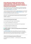 DTSA 5505 DATA MINING METHODS STUDY CARDS 2026&sol;2027 &vert; VERIFIED ACTUAL EXAM QUESTIONS & DETAILED ANSWERS &vert; GRADED A&plus; COMPLETE EXAM REVIEW