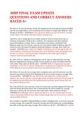 AHIP Certification Final Exam Study Guide &ndash; Practice Questions and Review Material for Medicare and Health Insurance Preparation