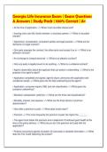 Georgia Life Insurance Exam &vert; Exam Questions&NewLine;& Answers &vert; Study Pack &vert; 100&percnt; Correct &vert; A&plus;