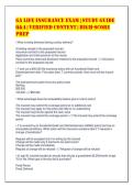 GA Life Insurance Exam &vert; Study Guide&NewLine;Q&A &vert; Verified Content &vert; High-Score&NewLine;Prep