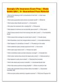 Georgia Life Insurance Exam Prep &vert; Study&NewLine;Guide Q&A &vert; A&plus; Guaranteed Pass Material