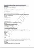Florida 2-20 Adjuster Exam Questions with Verified Solutions&period;