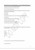 ACA Final Exam 66 Questions with Verified Solutions&period;