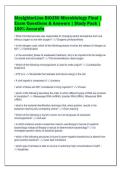 StraighterLine BIO250 Microbiology Final &vert;&NewLine;Exam Questions & Answers &vert; Study Pack &vert;&NewLine;100&percnt; Accurate