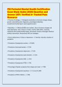 PSI Perinatal Mental Health Certification&NewLine;Exam Study Guide &lpar;2026&rpar; Question and&NewLine;Answer 100&percnt; Verified A&plus; Trusted Pass&NewLine;Resource
