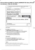 Pearson Edexcel GCSE &lpar;9&ndash;1&rpar; History BOOKLET P4&colon; Superpower &NewLine;relations and the Cold War&comma; 1941&ndash;91 &lpar;1H10&sol;P4&rpar;