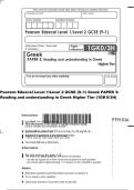 Pearson Edexcel Level 1&sol;Level 2 GCSE &lpar;9&ndash;1&rpar; Greek PAPER 4&colon; &NewLine;Writing in Greek Foundation Tier &lpar;1GK   0&sol;4F&rpar;