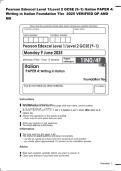 Pearson Edexcel Level1&sol;Level 2 GCSE &lpar;9&ndash;1&rpar; French PAPER 3&colon; &NewLine;Reading and understanding in French Higher Tier &lpar;1FRO&sol;3H&rpar; 