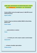 NURS 8022 ADVANCED PATHOPHYSIOLOGY EXAM 1 -2025&vert;150QS&AS&vert;&vert; UNIVERSITY OF CINCINNATI