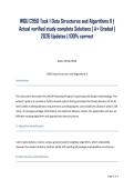 WGU C950 Task 1 Data Structures and Algorithms II &vert; Actual verified study complete Solutions &vert; A&plus; Graded &vert; 2026 Updates &vert; 100&percnt; correct