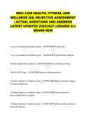 WGU C458 HEALTH&comma; FITNESS&comma; AND WELLNESS &vert;OA&vert; OBJECTIVE ASSESSMENT &vert; ACTUAL QUESTIONS AND ANSWERS LATEST UPDATED 2026&sol;2027 &lpar;GRADED A&plus;&rpar; BRAND NEW&NewLine;